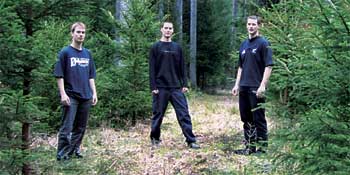 Acoustic Torment, FLTR: Christian Urff (guitar), Sascha Hornberger (bass, vocals), Tobias Roller (drums)